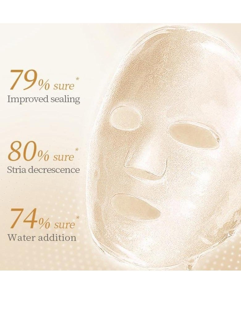 SADOER 10pcs Collagen Anti Aging Essence Mask 25g Active Protein Technology Face Sheet Mask with 10 Times Collagen Content Hydrating Firming Brightening for Women and Men - Image 3