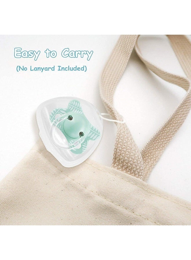 ECVV Dummy Case, 5 Pack Transparent Pacifier Soother Pod Holder Box for Kids, Storage Nipple Shield Safe BPA-Free Travel and Home - Image 4