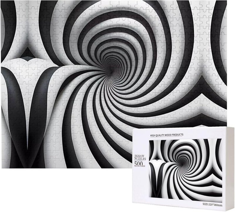 Phayah 500 قطعة لغز الصور المتشابكة البصري للبالغين ديكور المنزل - Image 1