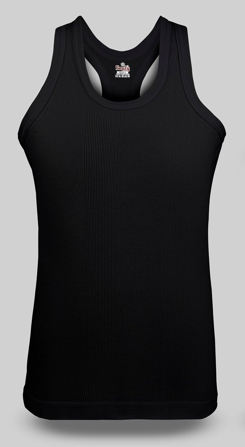 softy Mens Gym Vest Bodybuilding Muscle Stringer Rib Vest Racerback Fitness - Image 2