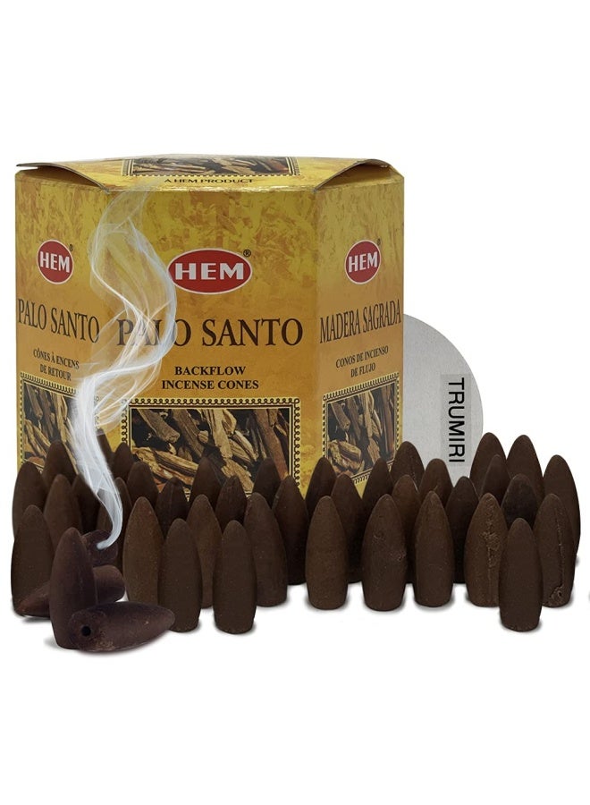 Palo Santo Backflow Incense Cones For Waterfall And Mat Bundle Inciensos Aromaticos|Incienso|Inciense|Insienso - Image 1