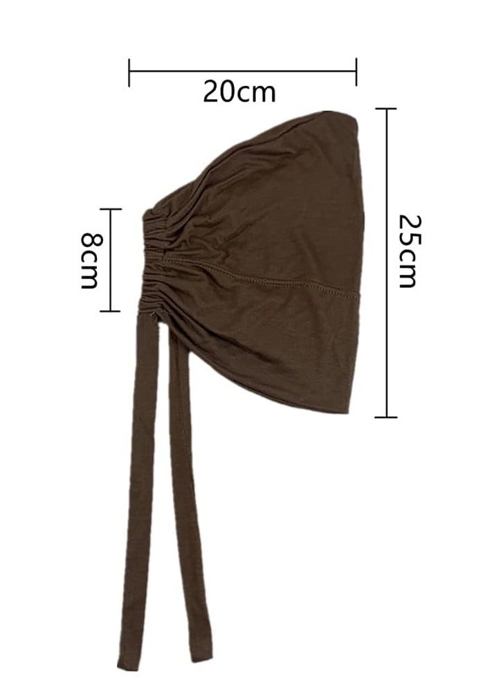 SYOSI Women Under Scarf Hat Hijab Cap Under Scarf Hijab Cap with Tie-Back Closure - Image 4