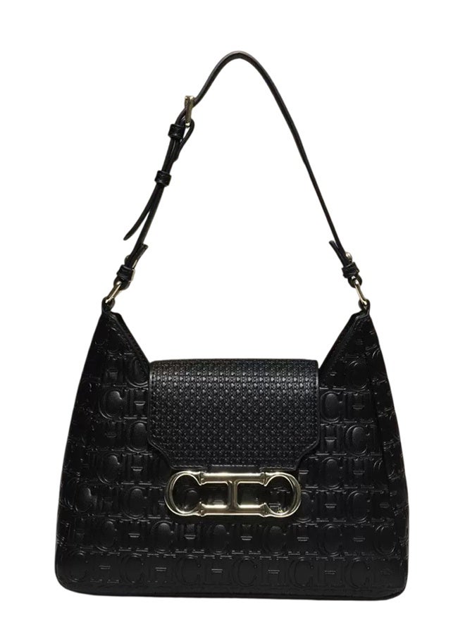 CH CH CHCH Classic Fashion Women's Underarm Bag Shoulder Bag Black - Image 1