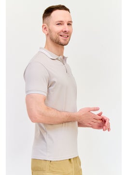 RBX Men Sportswear Fit Short Sleeve Outdoor Polo Shirt, Stone  - Image 2