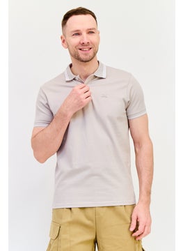 RBX Men Sportswear Fit Short Sleeve Outdoor Polo Shirt, Stone  - Image 1