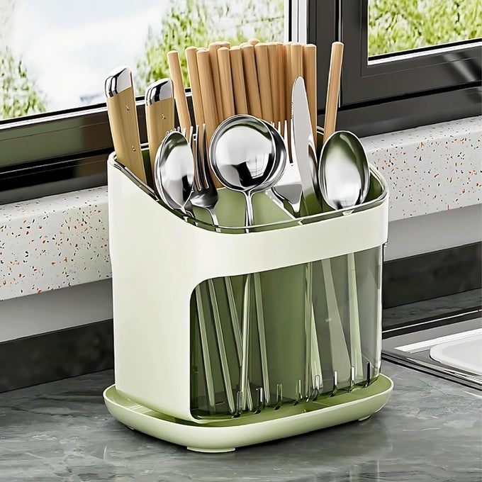 CHOPSTICKS DRAINER CHOPSTICKS DRAIN CAGE KITCHEN UTENSIL DRAINER RACK FOR COUNTERTOP FLATWARE STORAGE RACK KITCHEN ORGANIZER CHOPSTICK