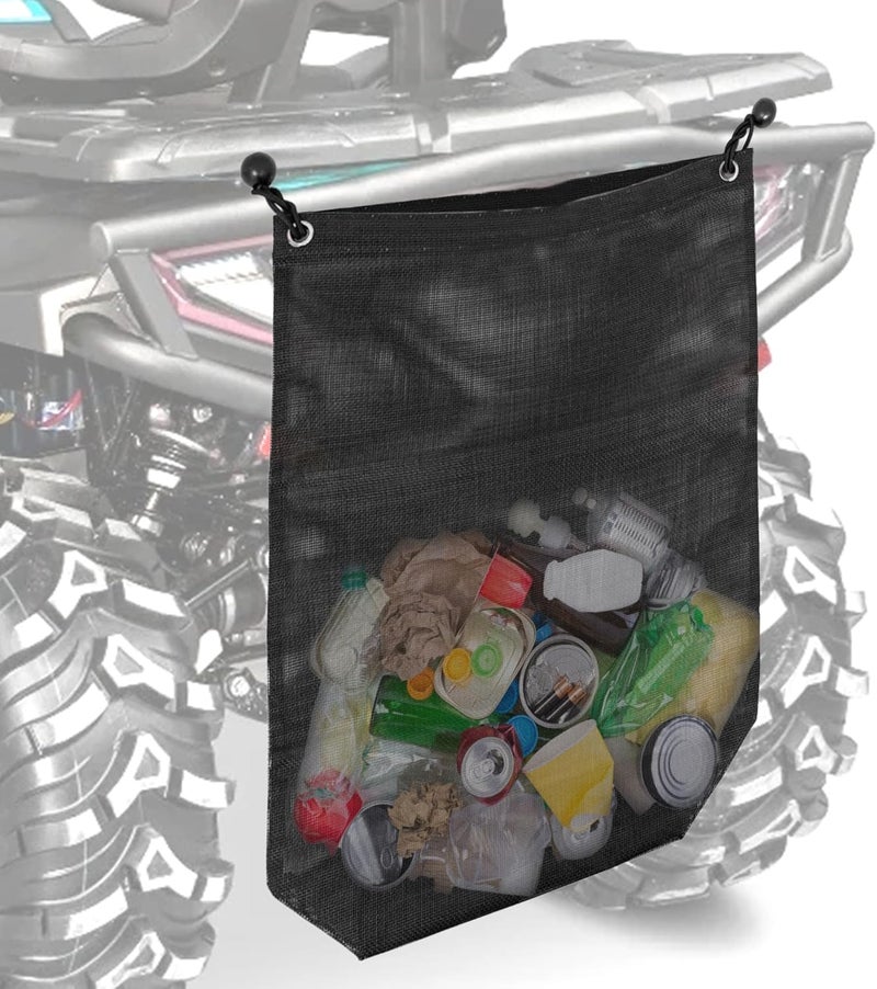 ZOSANY UTV ATV Trash Sack - Universal Mesh Trash Bag Compatible with Polaris RZR, Can-Am, CFmoto, Honda, Kawasaki, Arctic Cat - Image 2