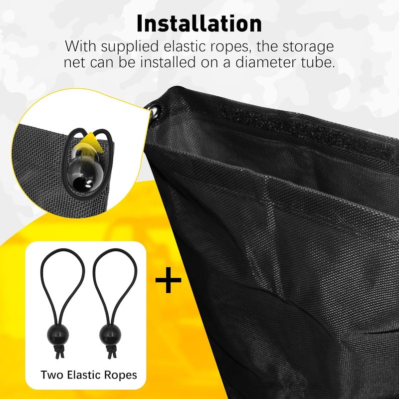 ZOSANY UTV ATV Trash Sack - Universal Mesh Trash Bag Compatible with Polaris RZR, Can-Am, CFmoto, Honda, Kawasaki, Arctic Cat - Image 3