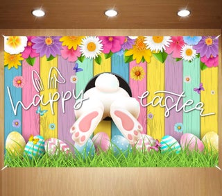 FARMNALL Easter Backdrop Bunny Egg Rabbit Photography Backdrop Easter Photo Decorations Photo Background Easter Grass Wall Decor - pzsku/Z376DCFBBFF4484DCF435Z/45/1750417105/768988fe-e4f5-497c-a076-241248b810da