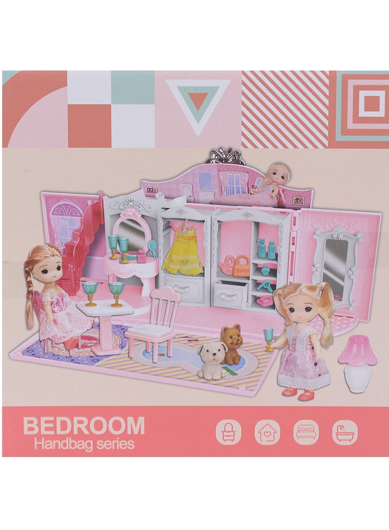 Dollhouse Playset with Accessories Kit - Image 3