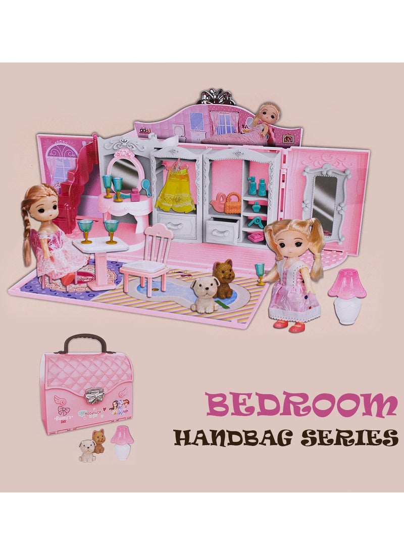 Dollhouse Playset with Accessories Kit - Image 1