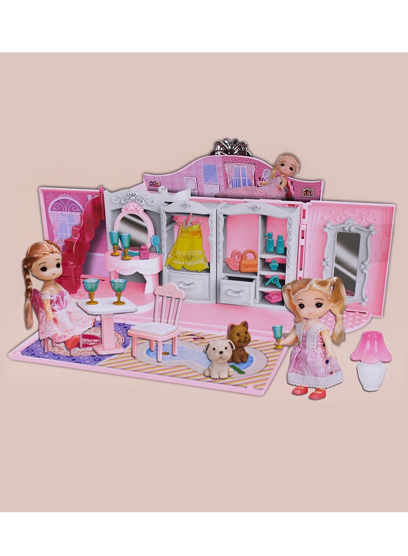 Dollhouse Playset with Accessories Kit - Image 2