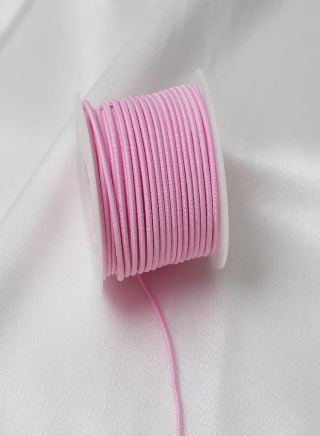 ZHFMLY Pink Elastic Beaded Cords 2mm 2/25 inch Elastic Cord String for Bracelets,Small Bungee Shock Cord for DIY Crafts, Beading and Sewing 48ft(ZH177) - Image 4