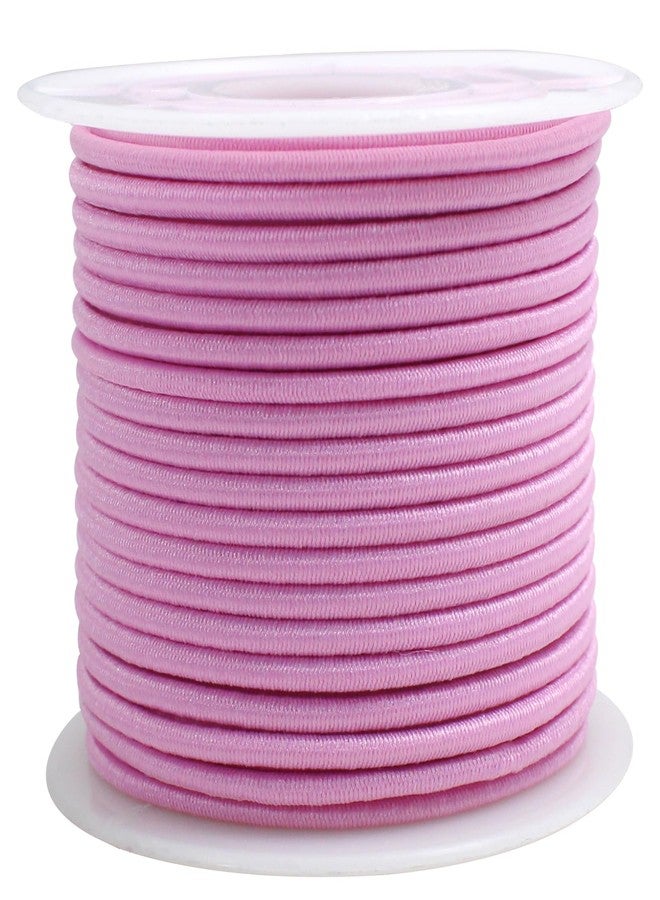 ZHFMLY Pink Elastic Beaded Cords 2mm 2/25 inch Elastic Cord String for Bracelets,Small Bungee Shock Cord for DIY Crafts, Beading and Sewing 48ft(ZH177) - Image 1