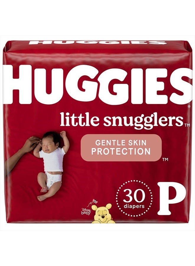 HUGGIES Little Snugglers Baby Diapers, Size Preemie, 30 Count, Convenience Pack (Packaging May Vary)  - Image 2