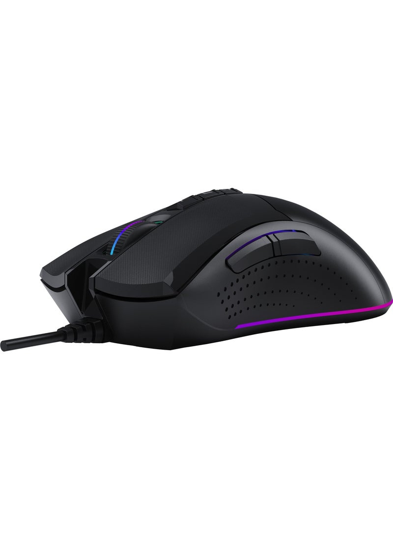 Bloody - W90 Max 10.000 CPI 10 Keys RGB 4M Memory Ultra Core 3&4 Active Custom Made Optical Wired Black Gaming Mouse - Image 1