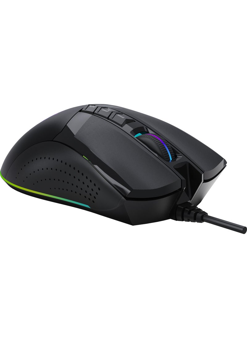 Bloody - W90 Max 10.000 CPI 10 Keys RGB 4M Memory Ultra Core 3&4 Active Custom Made Optical Wired Black Gaming Mouse - Image 1
