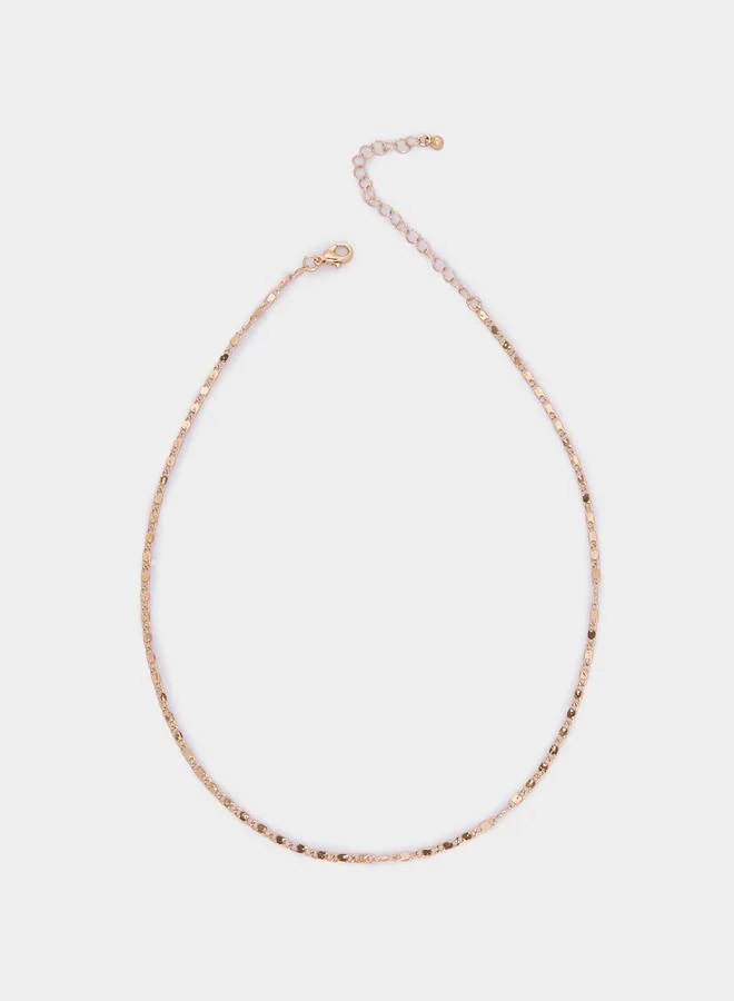Styli Set of 2 - Textured Drop Accent Necklace