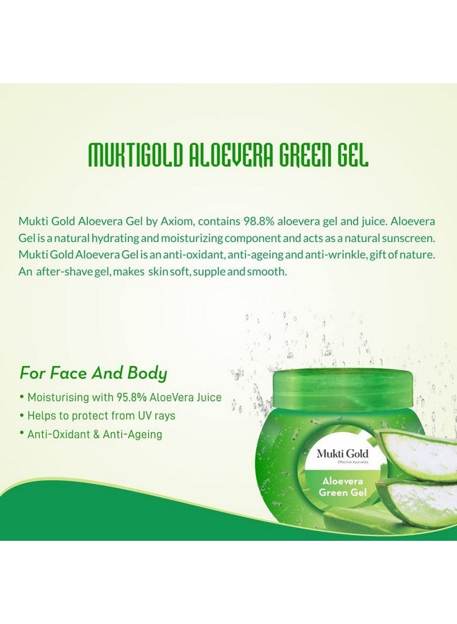 Axiom Aloevera Green Gel 125gm(Pack of 5) | WHO,GLP,GMP,ISO Certified Natural Products. - Image 3