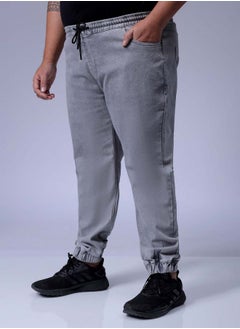 HARDSODA Men Plus Size Slim Fit Solid Mid-Rise Stretchable Denim Joggers  - Image 3
