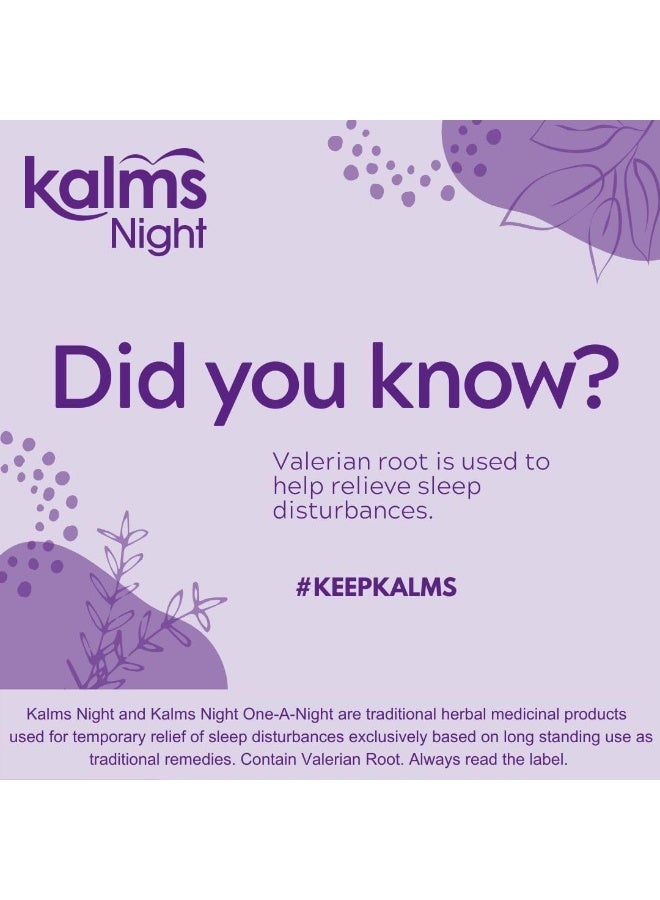 KALMORE Kalms Night, 56 Tablets - Traditional Herbal Medicinal Product Used for The Temporary Relief of Sleep Disturbances - Image 4