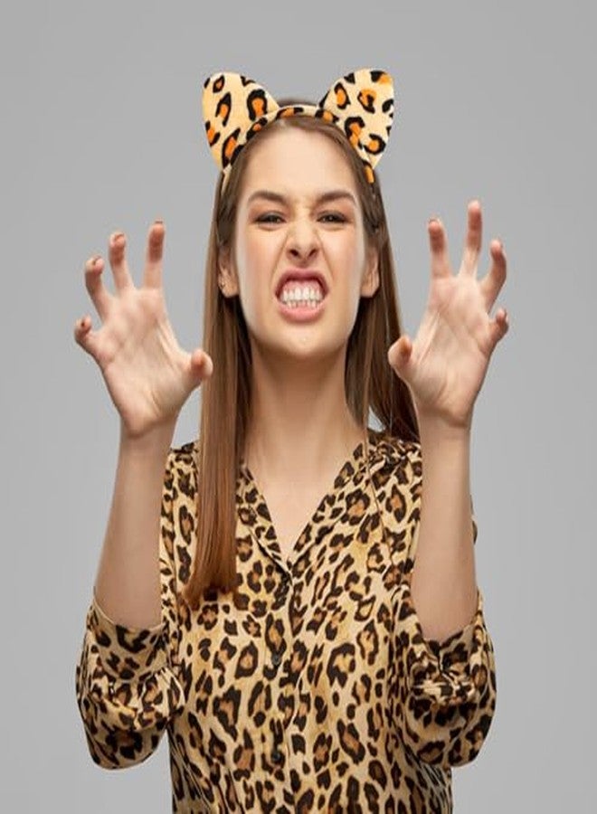 YARIEW 12 Pcs Cat Ears Headbands Animal Ears and Horns Headband Plush Headband Cosplay Costume Halloween Christmas - Image 4