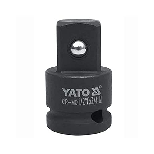 Yato YT-1067 Impact Adaptor 1/2 Inch (F) X 3/4 Inch (M) Socket Wrench Set With Chrome-Plated Cap - Insulated Industrial and Mechanical Tools for Automotive - Image 1