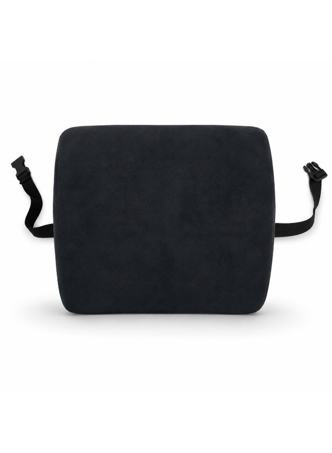 Foam Lower Back Support Pillow with Ergonomic Lumbar Design, Adjustable Strap Back Cushion Suitable for Office Chairs, Car Seats and Daily Use - Image 1