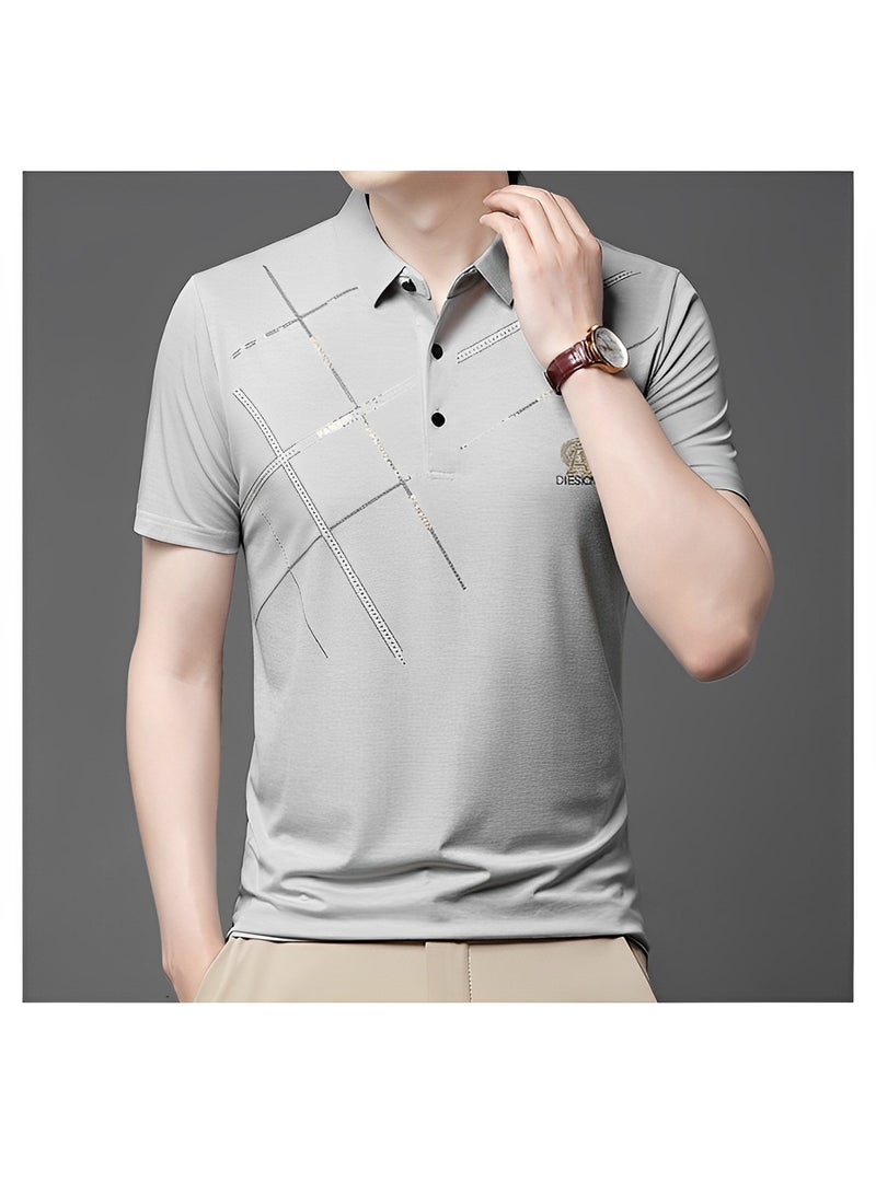 REOCLE Men's Polo Shirt Comfy & Quick Dry Short Sleeves Shirts Regular-Fit Pique Polo Shirt Jersey Golf Shirt - Image 2