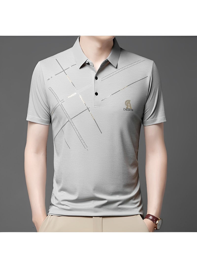 REOCLE Men's Polo Shirt Comfy & Quick Dry Short Sleeves Shirts Regular-Fit Pique Polo Shirt Jersey Golf Shirt - Image 1
