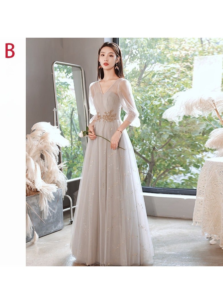 KUYING New Fashionable and Elegant Bridesmaid Dress - Image 1