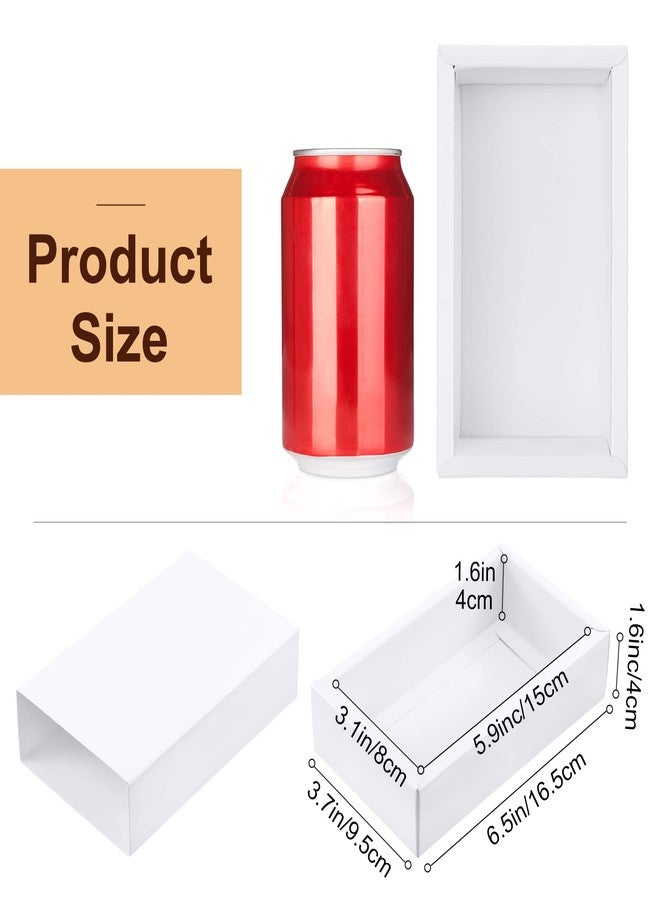 زنون علبة هدايا ورقية كرافت من زونون، 30 قطعة، علب هدايا صغيرة من الورق المقوى للأعمال التجارية والصابون والمجوهرات والحلوى وهدايا حفلات الزفاف (أبيض) - Image 3