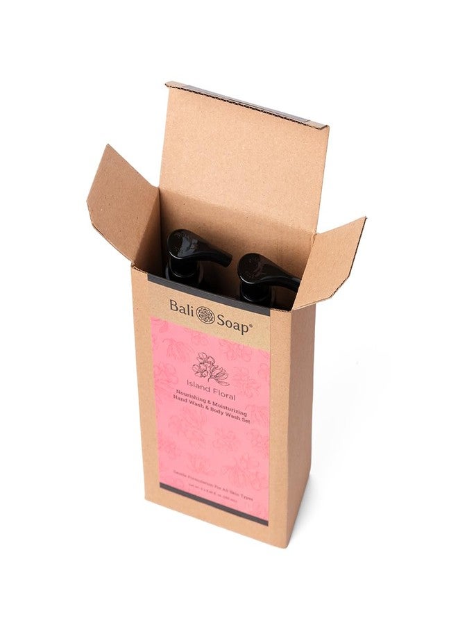 Bali Soap - Set of 2 Hand Wash & Body Wash Moisturizing & Nourishing, pH Neutral with Gentle Formulation, Suitable For Vegans & For All Skin Types, 8.5 fl oz each (500ml, Island Floral) - Image 2