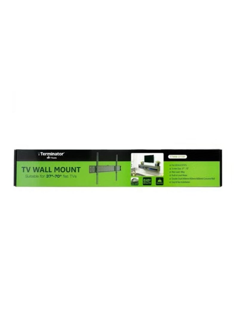 Terminator TV Wall Mount Bracket 37 to 70 Inch Fixed For Flat LED & LCD TV with Level Meter TTWM 3770FC - Image 1