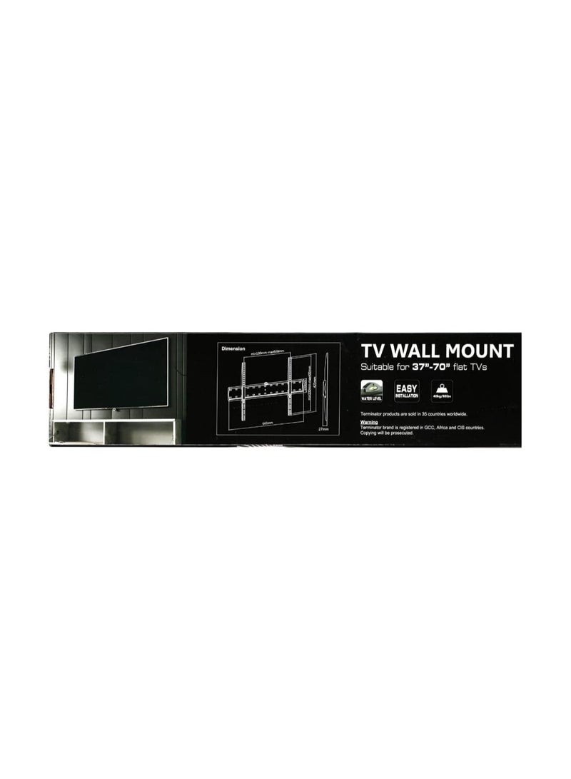 Terminator TV Wall Mount Bracket 37 to 70 Inch Fixed For Flat LED & LCD TV with Level Meter TTWM 3770FC - Image 3