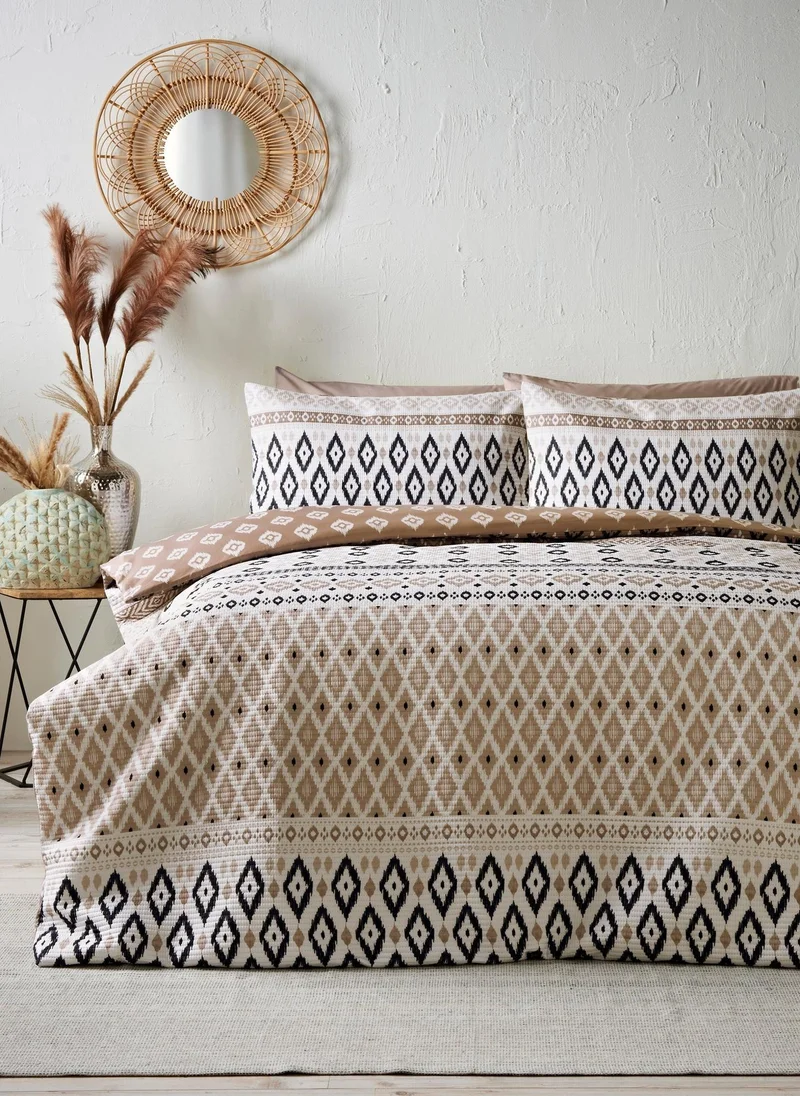 Matalan Natural Geometric Pinsonic Duvet Set