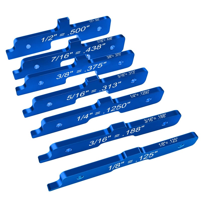 Kingson Router Table Setup Bars, Kingson Aluminum Alloy Woodworking Tools Compatible for Kreg (Set of 7) - Image 1