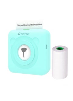 Mini Pocket All-in-One Thermal Printer Wireless BT Picture Photo Label Memo Receipt Paper Printer AR Photo Function with USB Cable Support for Android iOS Smartphone Windows