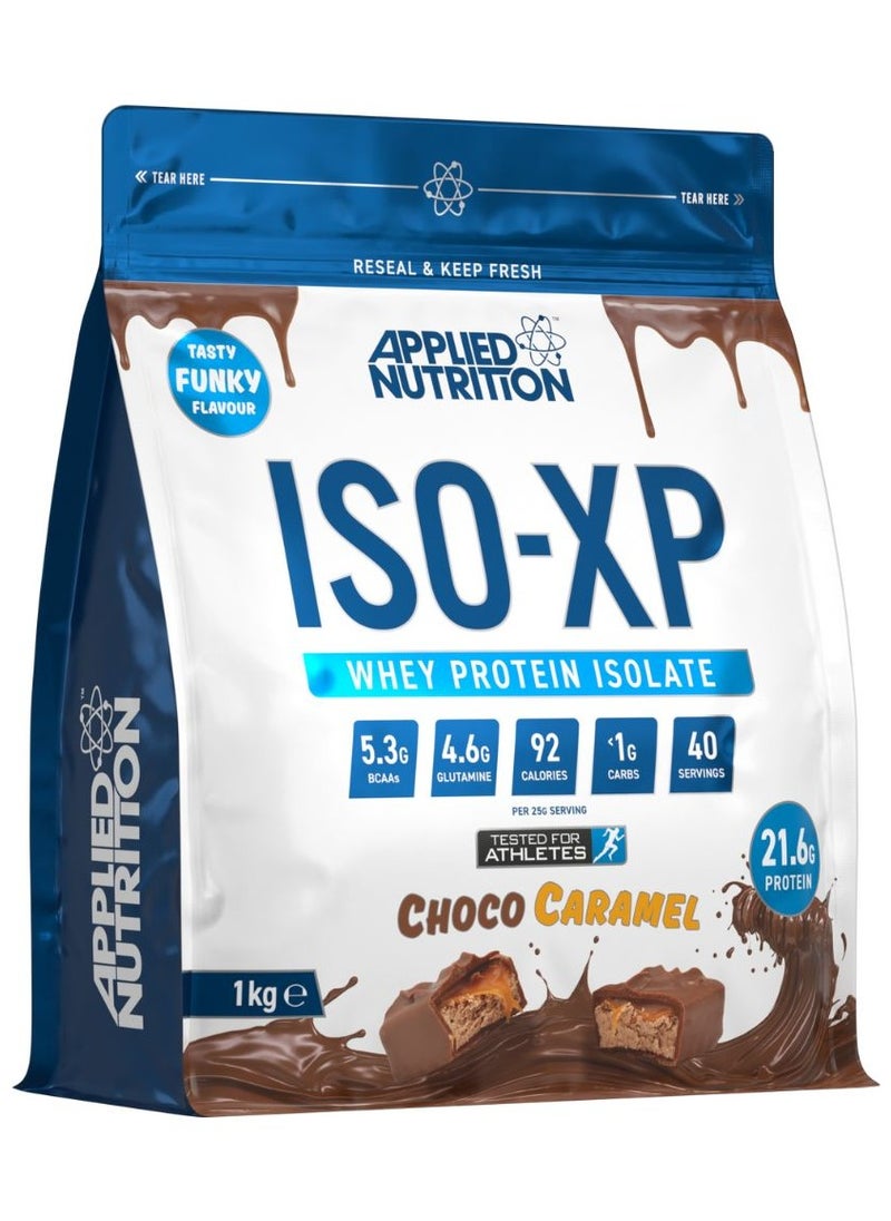 Applied Nutrition أبلايد نيوترشن ISO XP Whey Isolate - مسحوق بروتين مصل اللبن المعزول، ISO-XP نكهات لذيذة غير تقليدية (1 كجم - 40 حصة) (شوكولاتة كراميل)  - Image 1