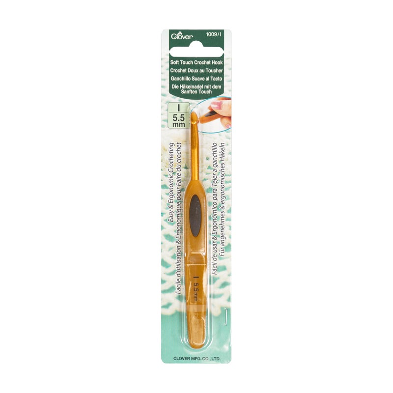 Clover Soft Touch 5.5-mm Crochet Hooks, Size I (1009/I) - Image 3