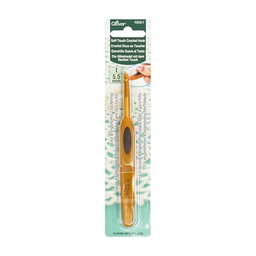 Clover Soft Touch 5.5-mm Crochet Hooks, Size I (1009/I) - Image 1