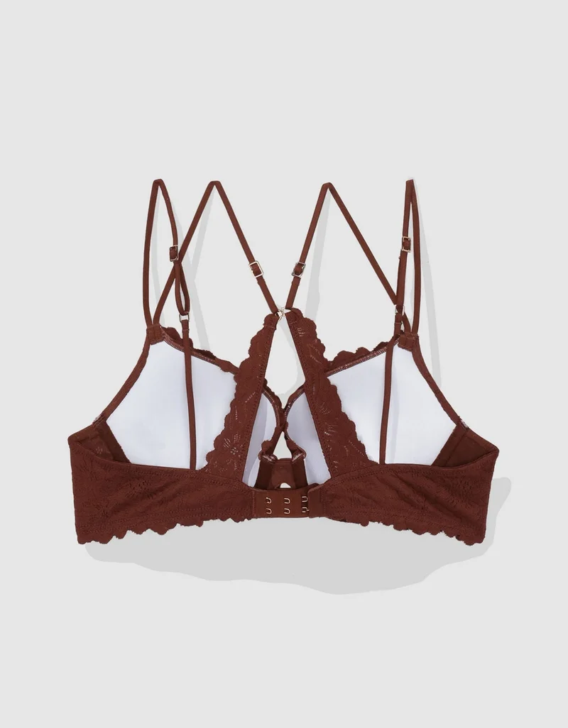 Aerie  Aerie Show Off Rosey Lace Demi Push Up Bra for Women | Best Price UAE