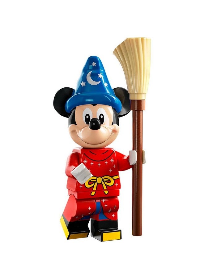 ليجو مجسمات ديزني 100 اختر 1 من 18 مجسم مختلف 71038 (ميكي الساحر مع دلو وممسحة) صغير