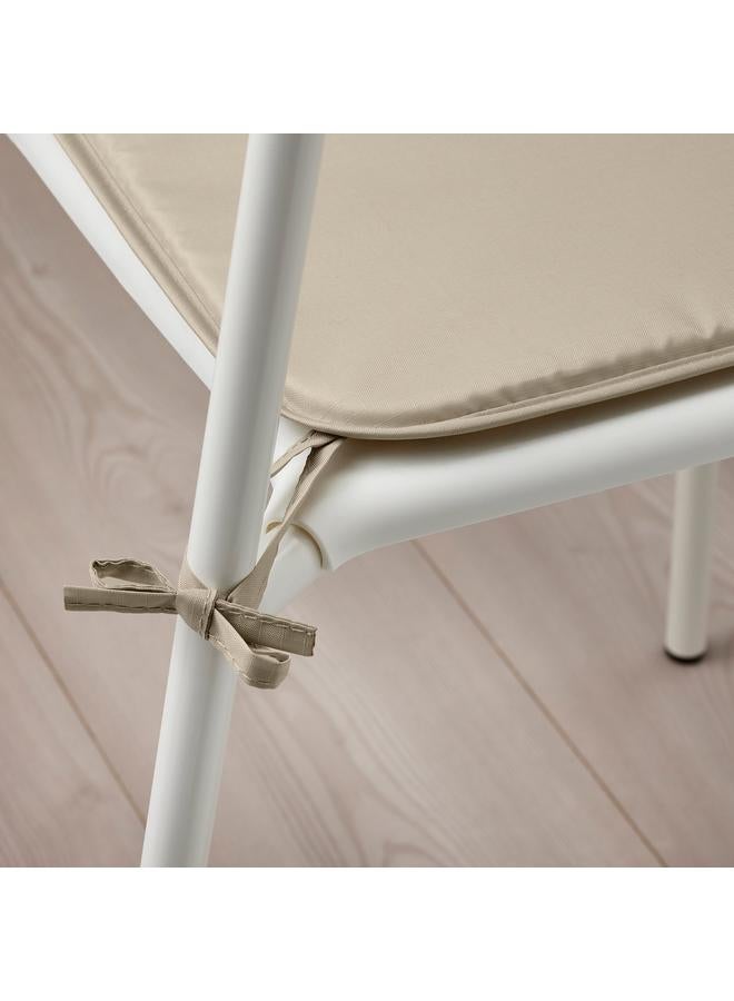 erorex Chair pad, grey-beige in/outdoor, 34x34x1.0 cm - Image 3