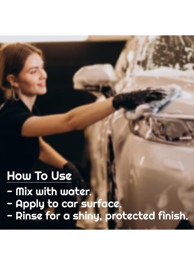 نورا شامبو وشمع السيارات NORA N-204، تركيبة مزدوجة المفعول، لمسة نهائية شديدة اللمعان، درجة حموضة متوازنة، رغوة كثيفة، لطيف على أسطح السيارات، 500 مل - Image 3