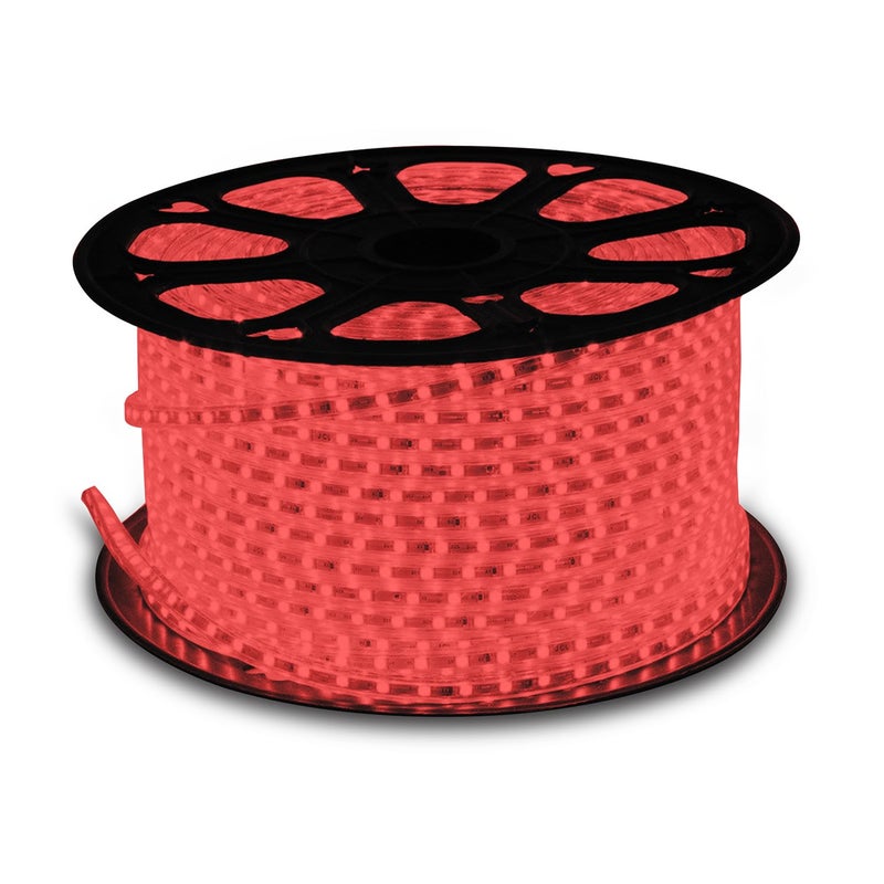 wipro Garnet 50 Meters Led Strip Light| 60 LEDs/Mtr | Red | Ip65-Waterproof | Flexible Rope Light for Outdoor & Indoor Decoration Strip for Balcony, False Ceiling|Pack of 1 - Image 4