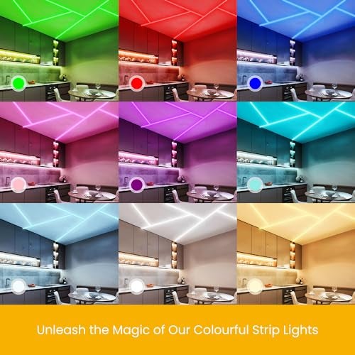wipro Garnet 50 Meters Led Strip Light| 60 LEDs/Mtr | Red | Ip65-Waterproof | Flexible Rope Light for Outdoor & Indoor Decoration Strip for Balcony, False Ceiling|Pack of 1 - Image 3