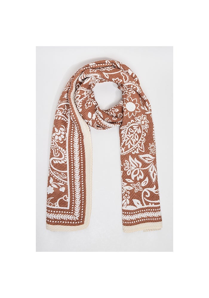 R&B Paisley Patterned Scarf, 180X85cm - Image 1