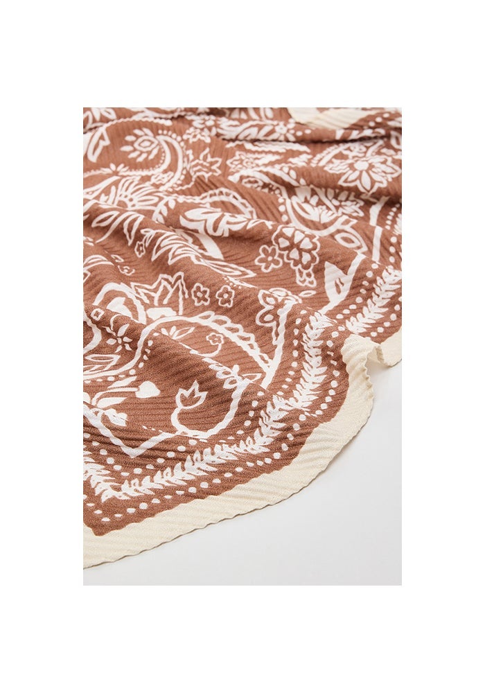 R&B Paisley Patterned Scarf, 180X85cm - Image 3