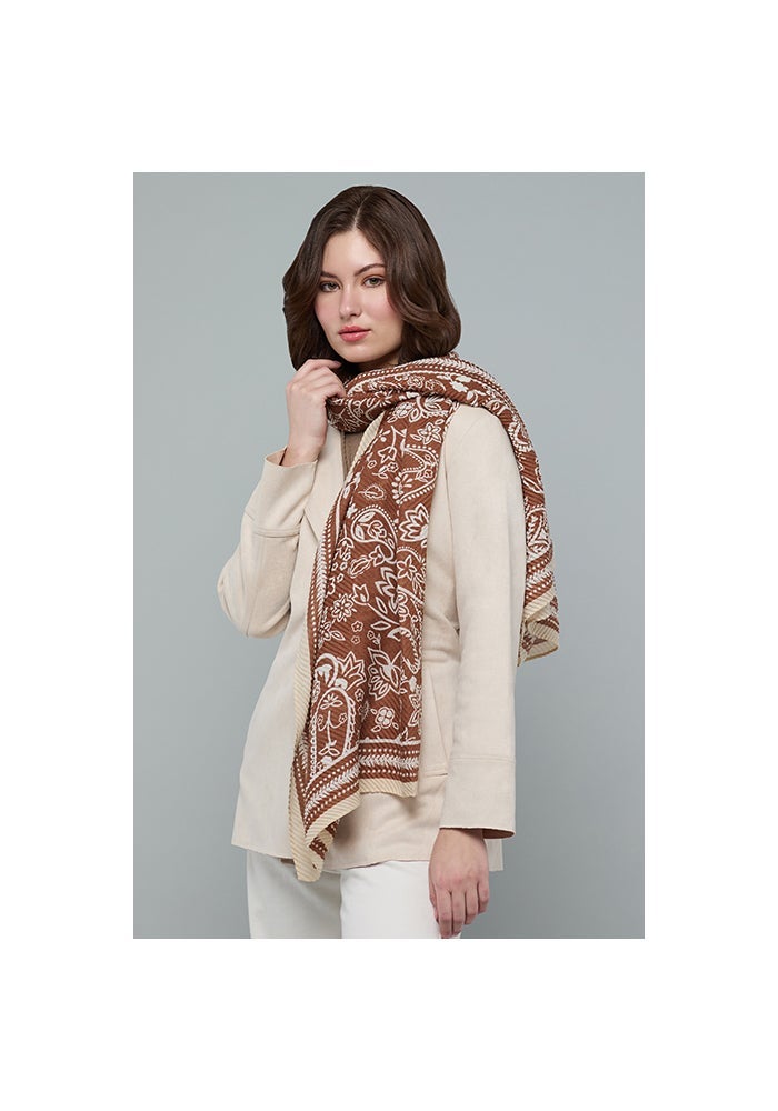 R&B Paisley Patterned Scarf, 180X85cm - Image 4